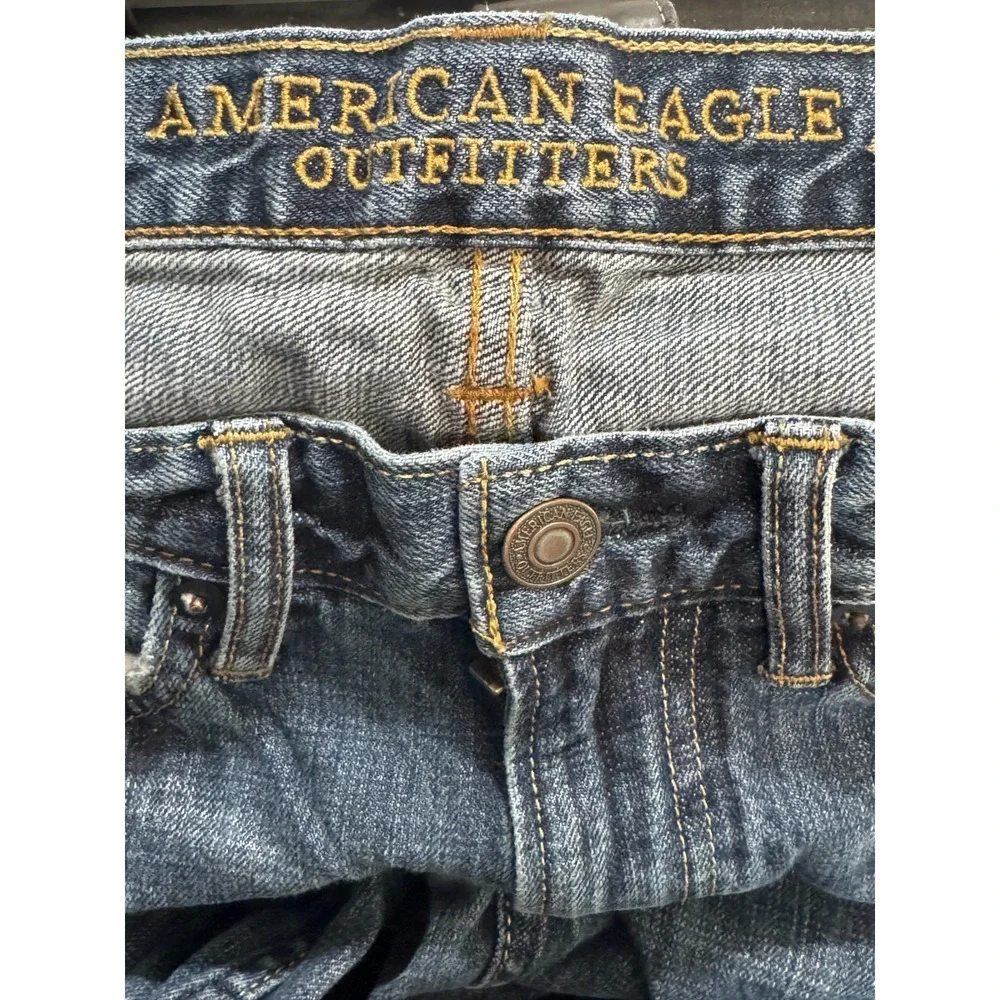 American Eagle Men's Regular‎ Straight Jeans 28x32 Medium Wash Denim
